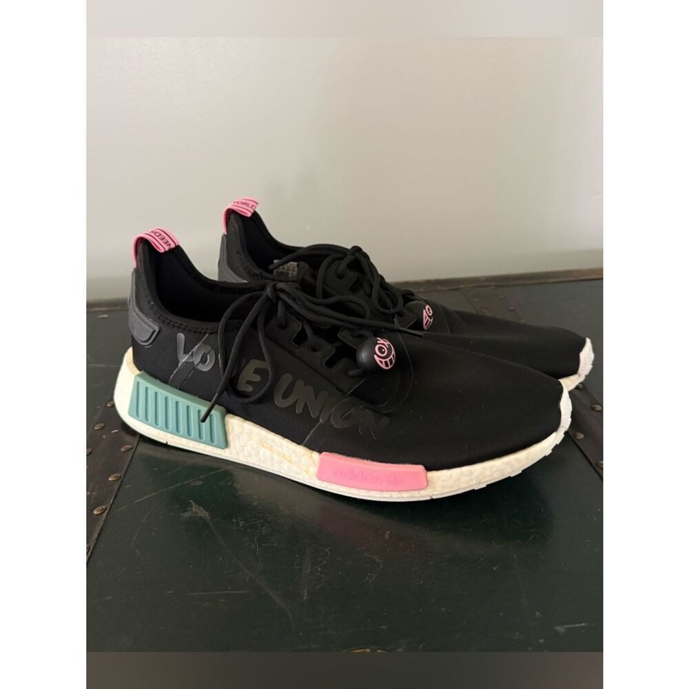 Adidas Originals NMD_R1 X ANDRÉ SARAIVA Black Men shoes HQ6859 sz 12 Needs Laces